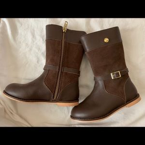 Janie and Jack Girls' Leather Riding Boots sz 10